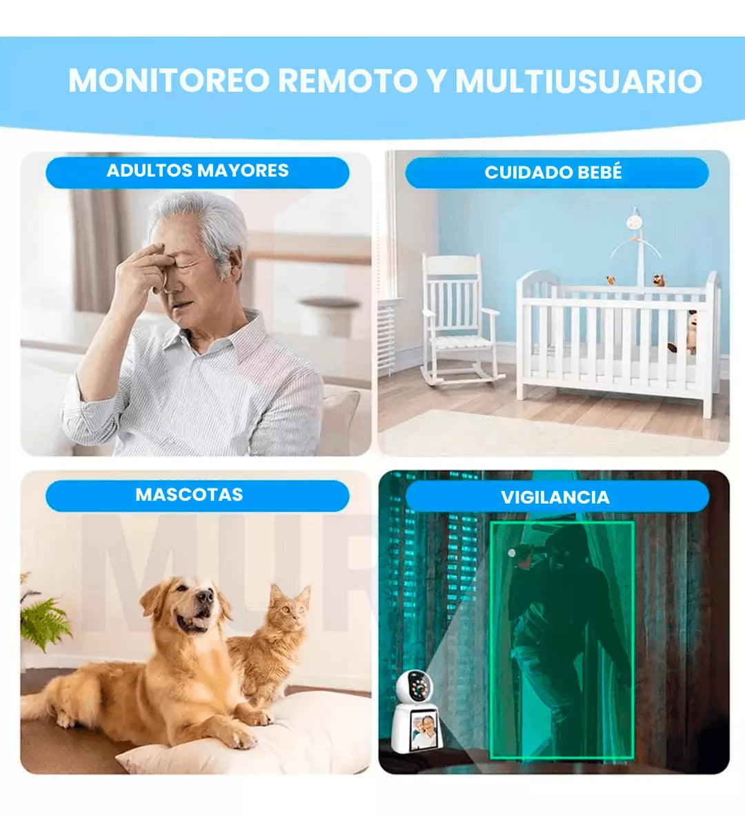 camara de seguridad wifi con videollamada