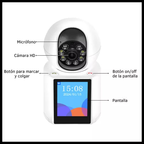 camara de seguridad wifi con videollamada