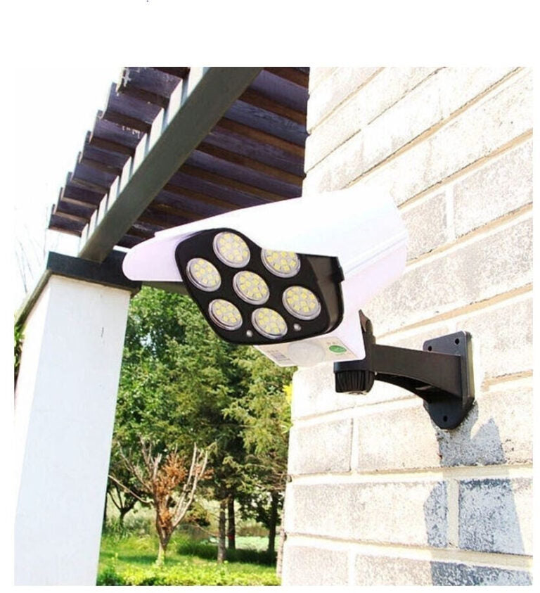 Foco Led Solar Tipo Camara+sensor De Movimiento