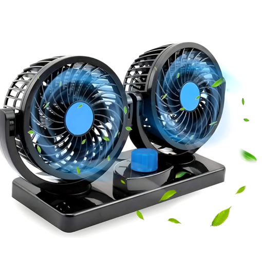VENTILADOR DOBLE 360° PARA AUTO Y CAMIONETA 🔥🔥