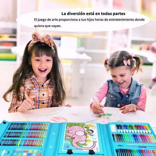 SET DE ARTE DE 208 PIEZAS PARA NIÑO Y NIÑA