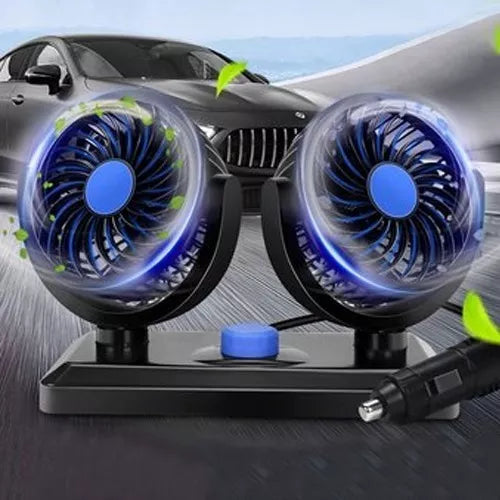 VENTILADOR DOBLE 360° PARA AUTO Y CAMIONETA 🔥🔥