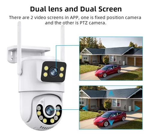 CAMARA PRO DOBLE VISION 360º PARA INTERIOR Y EXTERIOR 🚨