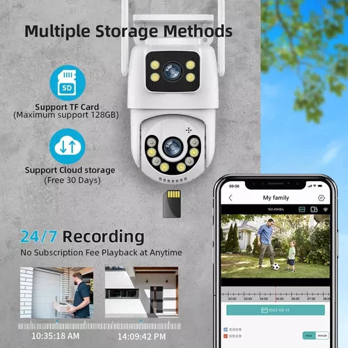 CAMARA PRO DOBLE VISION 360º PARA INTERIOR Y EXTERIOR 🚨