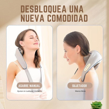 Masajeador de cuello y hombros con terapia de calor