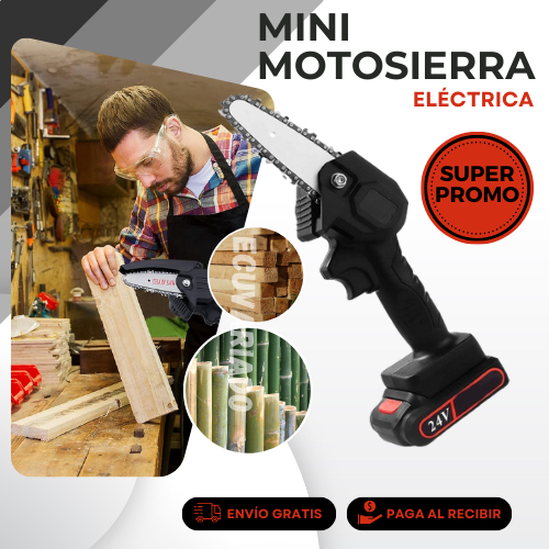 Motosierra portátil recargable de 6 pulgadas Ahorra 50% +BATERÍAS🔥🔥+Envio Gratis.